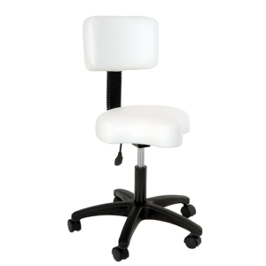 Contoured Air-Lift Stool with Backrest