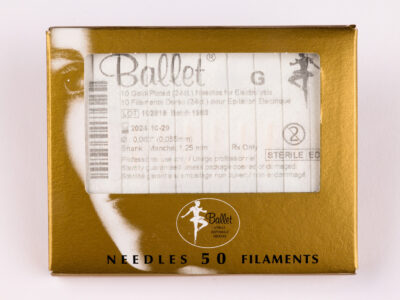 BALLET NEEDLES F5, GOLD (50/PKG)