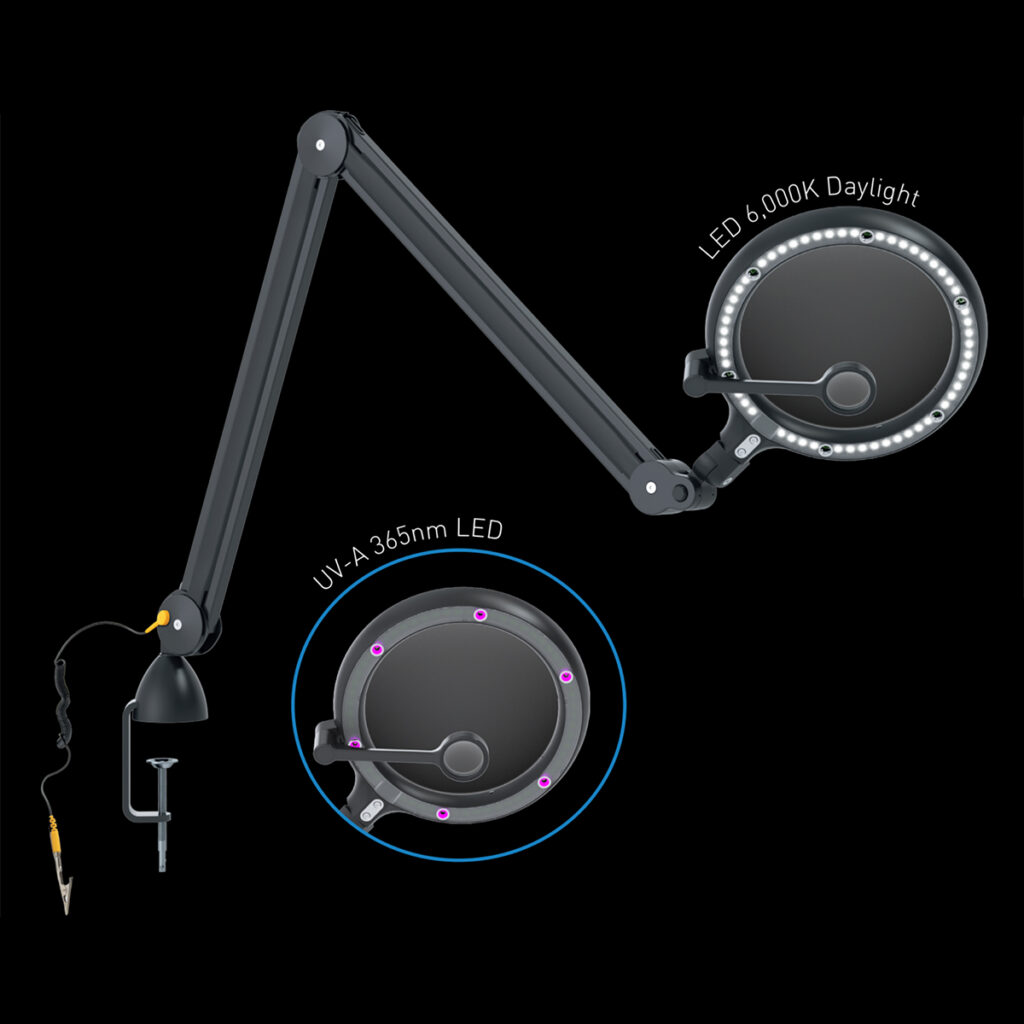 iQ ESD Daylight & UV Magnifying Lamp
