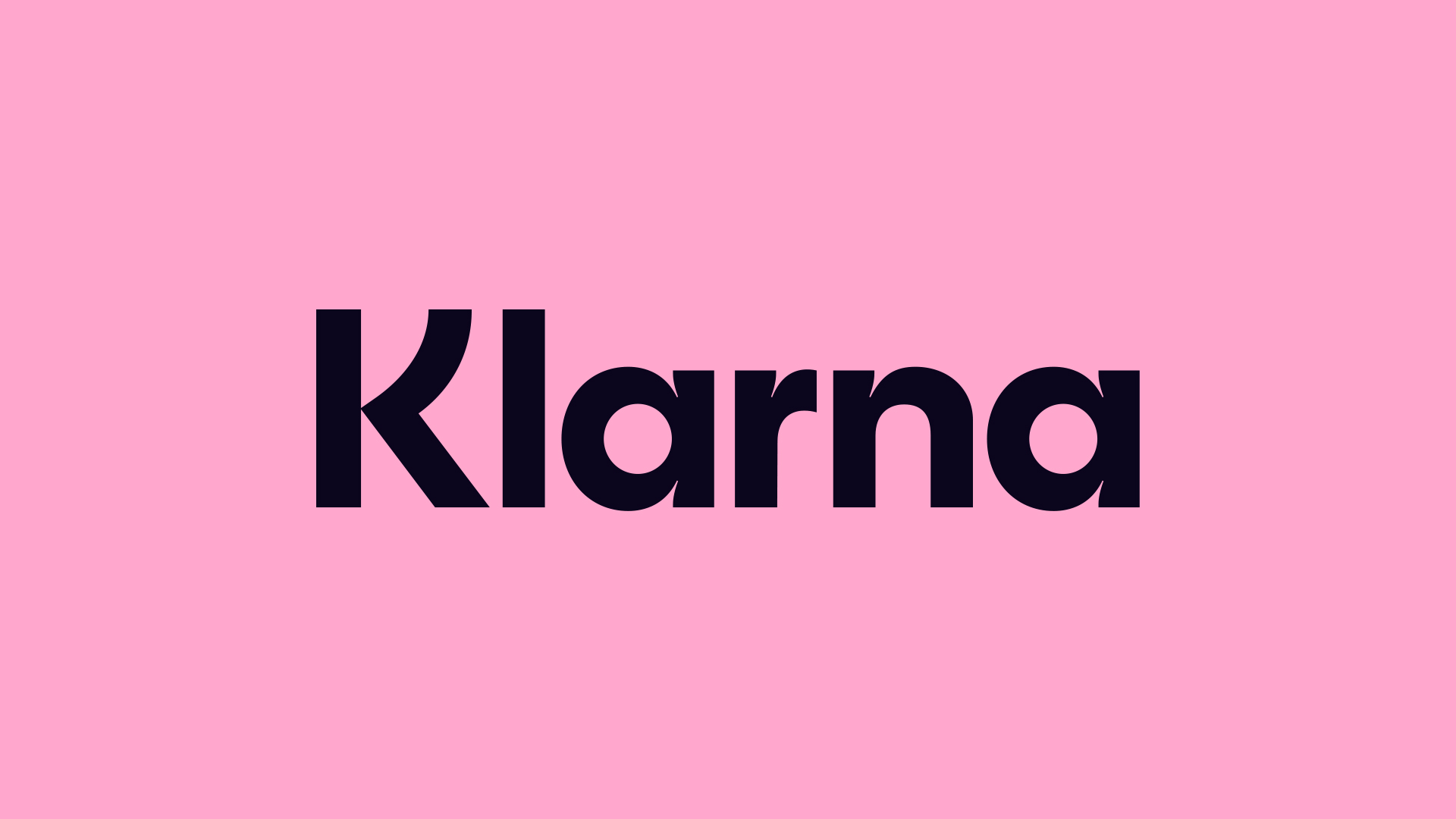 Brand logo reading Kl&aacute;rna in bold dark letters on a pink background.